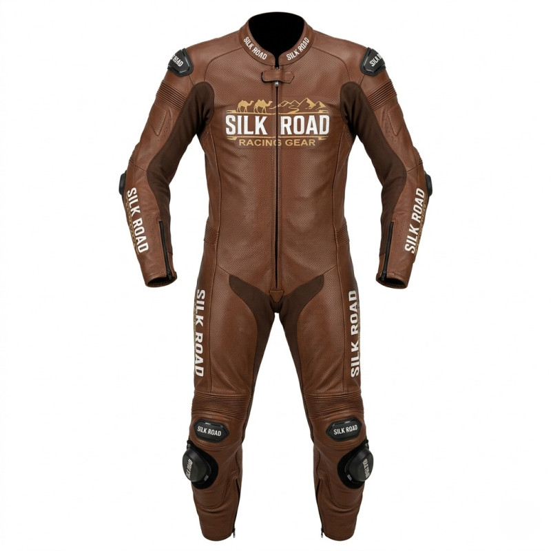 SILK ROAD Custom Made Motorcycle Leather Suit for Men | Handmade