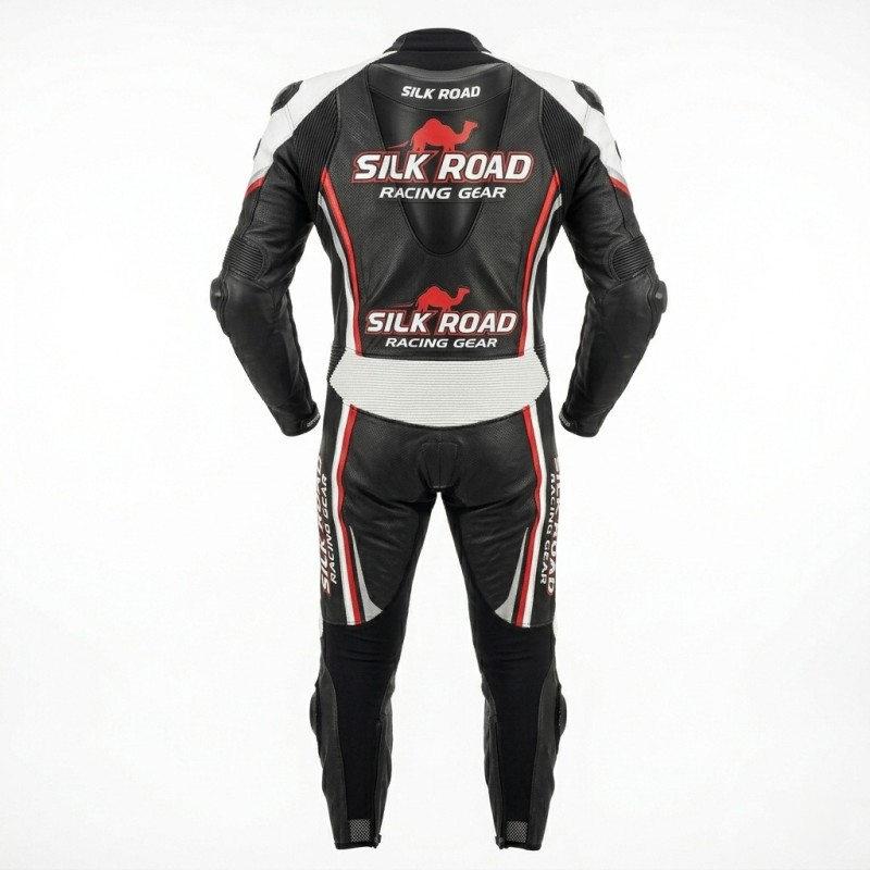 SILK ROAD Tailored Men’s Motorcycle Leather Suit | Custom Made & Handmade